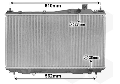 Radiador de agua Honda Civic VII (EU, EP, EV)