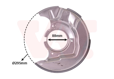 Chapa protectora contra salpicaduras, disco de freno delantero izquierdo Toyota Corolla E11
