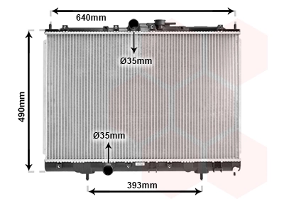 Radiador de água para Mitsubishi Pajero  (H60, H70)