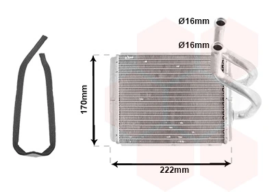 Radiador de calefacción KIA Sorento 1 JC