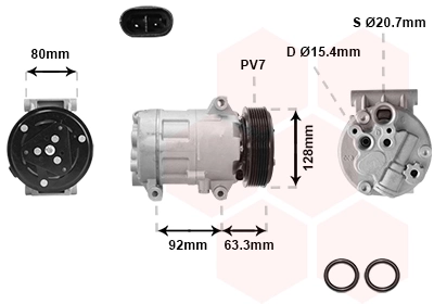 4300K369 VAN Wezel Compresor climatizador