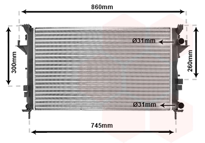 Radiador de água para Renault Laguna II (BG0, BG1)