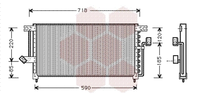 Condensador para Mitsubishi Galant VII (E5A, E7A, E8A)