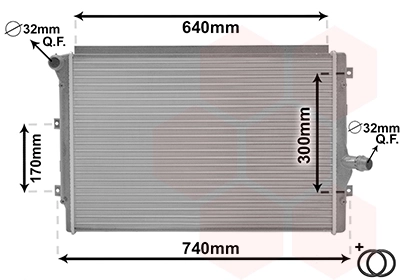 58012208 VAN Wezel Refrigeración del motor
