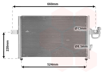 Condensador aire acondicionado para Hyundai Accent X-3