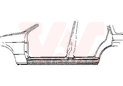 Chapa de acceso derecha para Opel Astra  (53, 54, 58, 59)