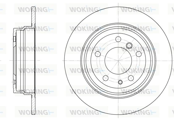 Disco de freno trasero BMW 5 E34