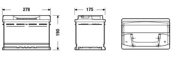 CB740 Exide Batería Start-Stop