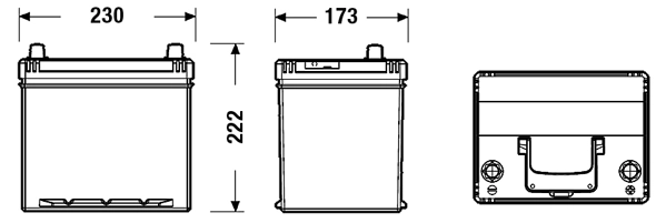 CB604 Exide Batería Start-Stop