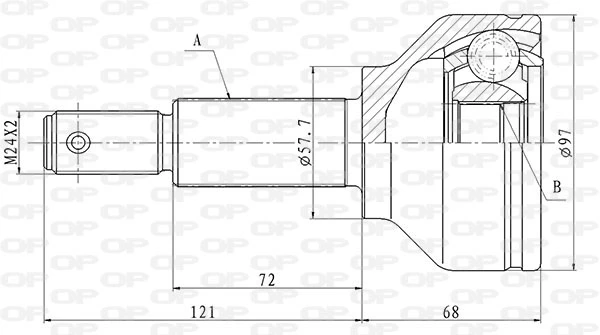 CVJ584810 Open Parts