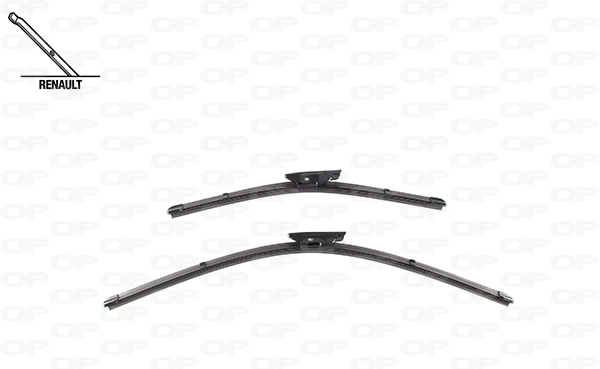 Comprar Juego de escobillas limpiaparabrisas delanteras, 2 piezas Renault Megane III KZ0, KZ1 a bajo precio