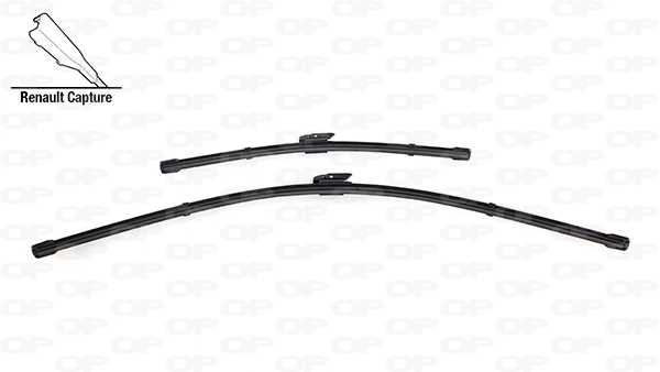 Escobillas de limpiaparabrisas delanteras para Renault Clio IV (BH)