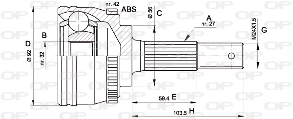 CVJ517310 Open Parts