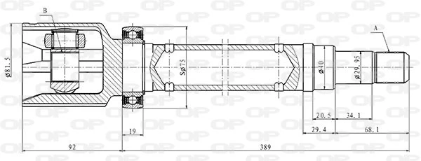 CVJ586220 Open Parts
