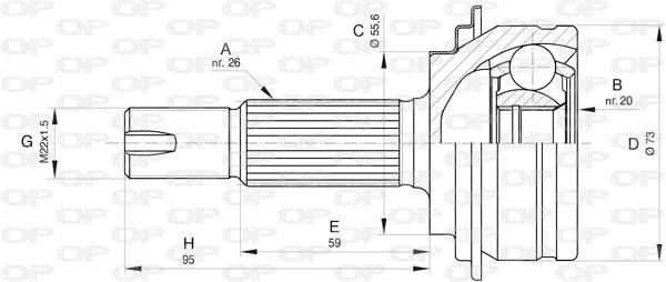 Comprar Junta homocinética exterior delantera Yaris  SP90