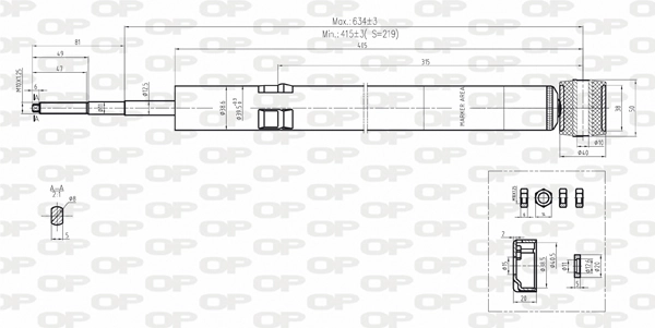 Comprar 1473H Magneti Marelli Amortiguador trasero