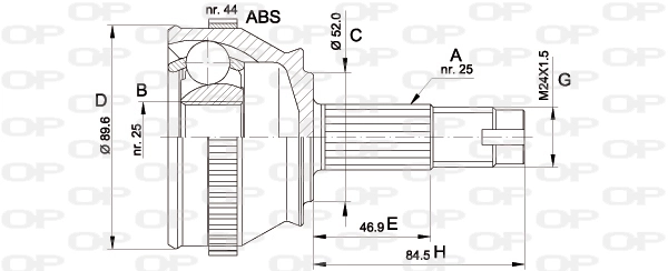 CVJ509210 Open Parts