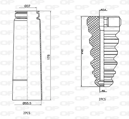 Almohadilla de tope suspensión & guardapolvos amortiguador Volkswagen Tiguan I desde 19,90 €