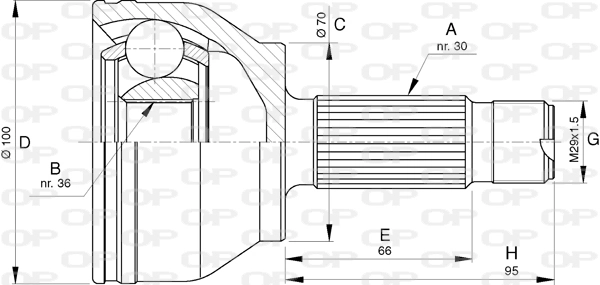 CVJ578110 Open Parts