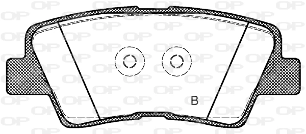 BPA136242 Open Parts Pastillas freno traseras