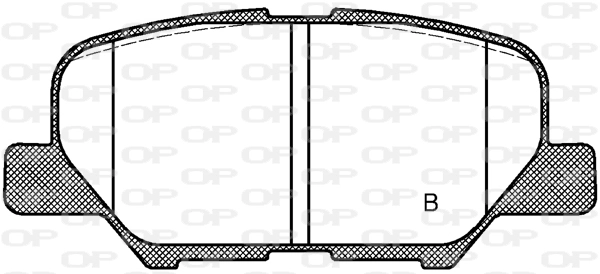 BPA153602 Open Parts Pastillas freno traseras