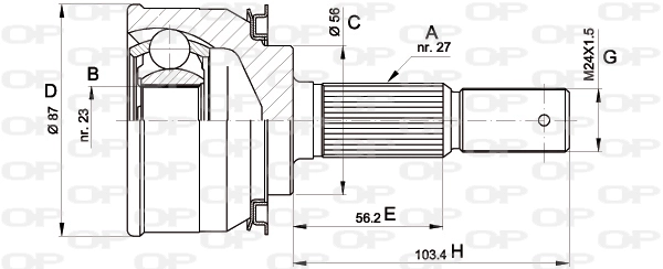 CVJ530810 Open Parts