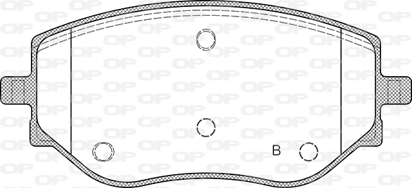 BPA188700 Open Parts Pastillas delanteras