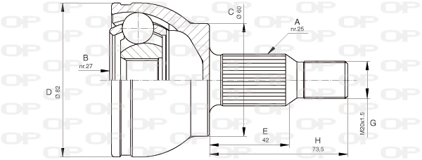 CVJ567810 Open Parts