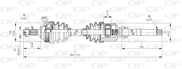 DRS604500 Open Parts