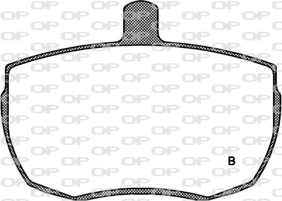BPA005604 Open Parts Pastillas delanteras