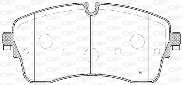 BPA181500 Open Parts Pastillas delanteras