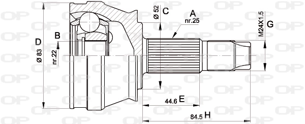 Comprar Junta homocinética exterior delantera Punto I 176
