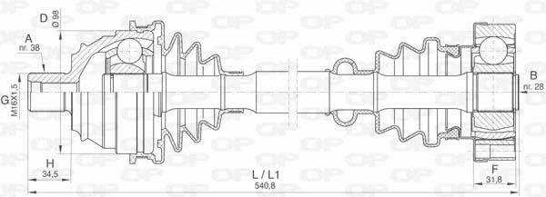 DRS642400 Open Parts