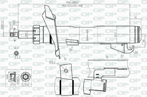 SAB851131 Open Parts
