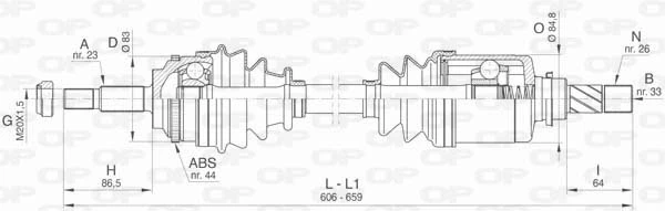 DRS643700 Open Parts