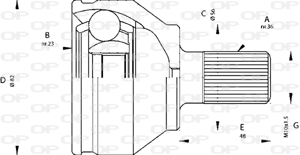 Comprar Junta homocinética exterior delantera Focus II CA5