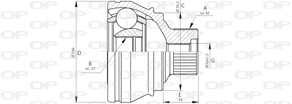 CVJ571010 Open Parts