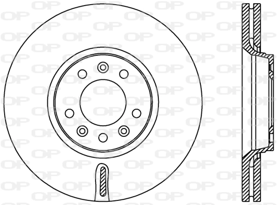 Disco de freno delantero para Citroen C5  (RD)