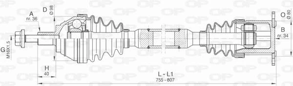 DRS641400 Open Parts