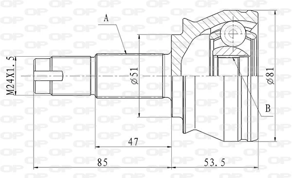 CVJ584110 Open Parts