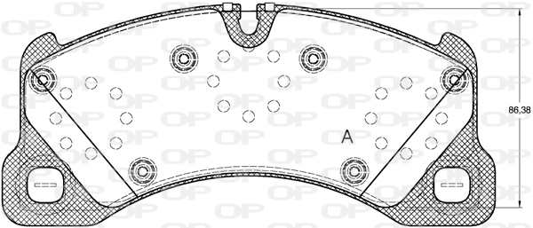 Pastillas de freno para Volkswagen Touareg 7P5, 7P6