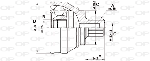CVJ511710 Open Parts