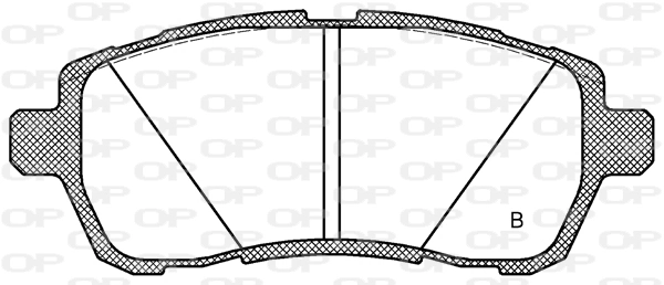BPA128102 Open Parts Pastillas delanteras