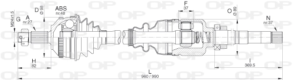 DRS631200 Open Parts