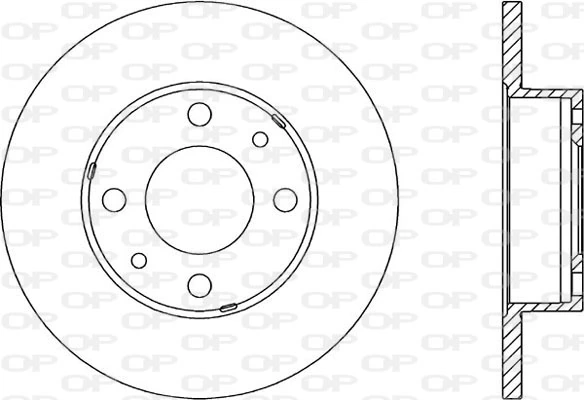 Disco de freno para Fiat Fiorino 146 Uno