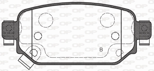 BPA173102 Open Parts Pastillas freno traseras