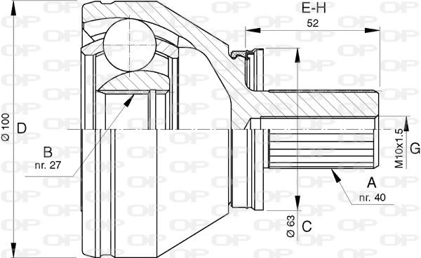 CVJ574410 Open Parts