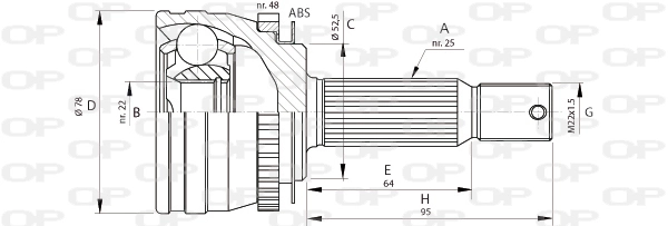CVJ568910 Open Parts