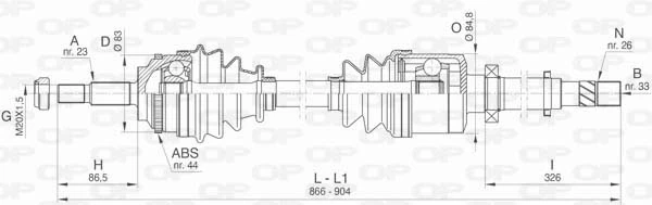 DRS643600 Open Parts