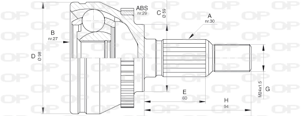 Comprar 5393020 General Motors Junta homocinetica